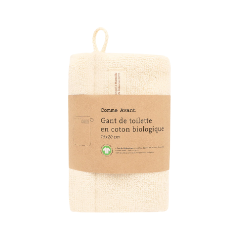 Gant de toilette en coton