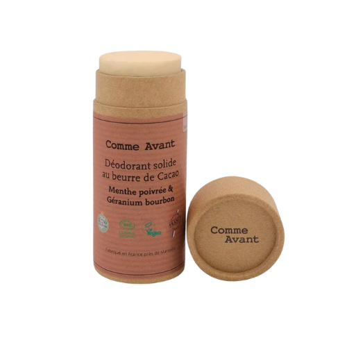 Déodorant solide géranium bourbon & menthe poivrée
