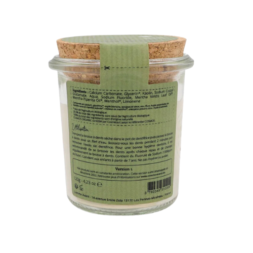 Dentifrice en pâte à la menthe (avec fluor)