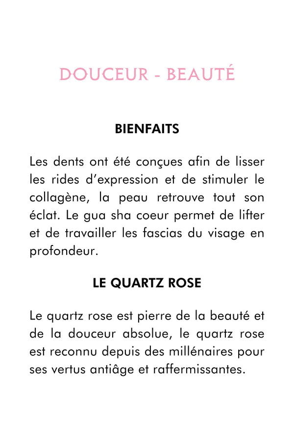 QUARTZ ROSE COEUR A DENTS