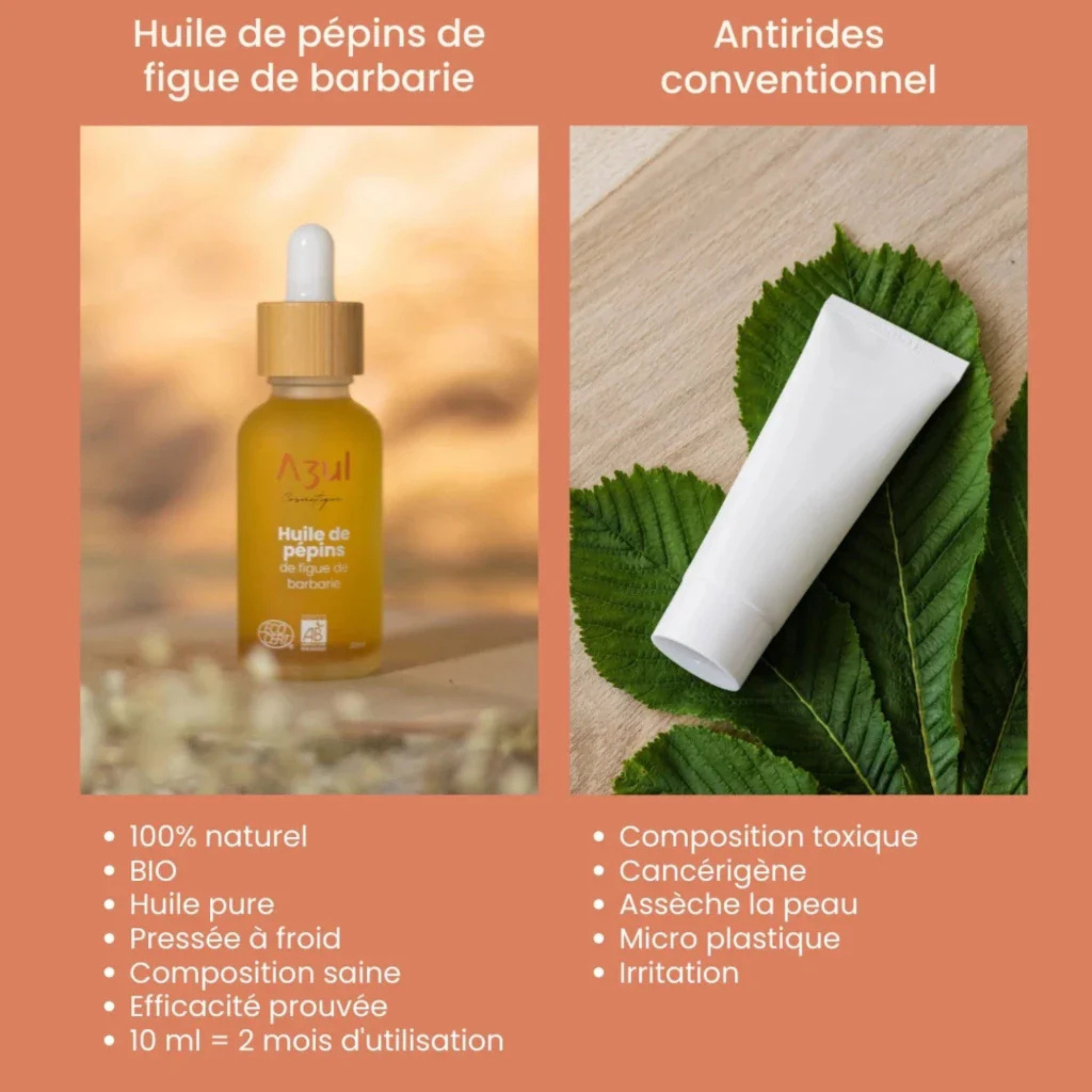 Huile de pépins de figue de barbarie BIO - 10ml