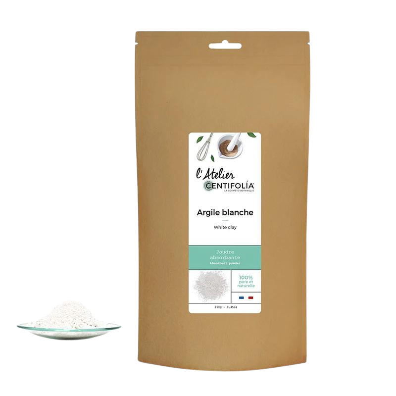 Argile blanche pure et naturelle
