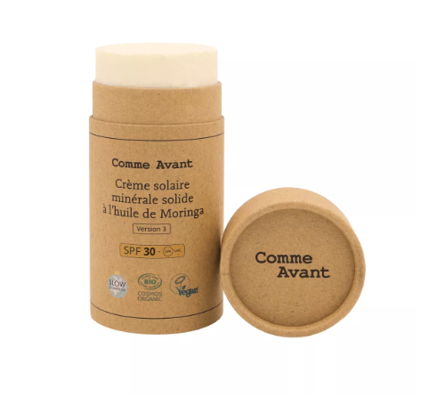 Crème solaire minérale SPF30 à l'huile de Moringa