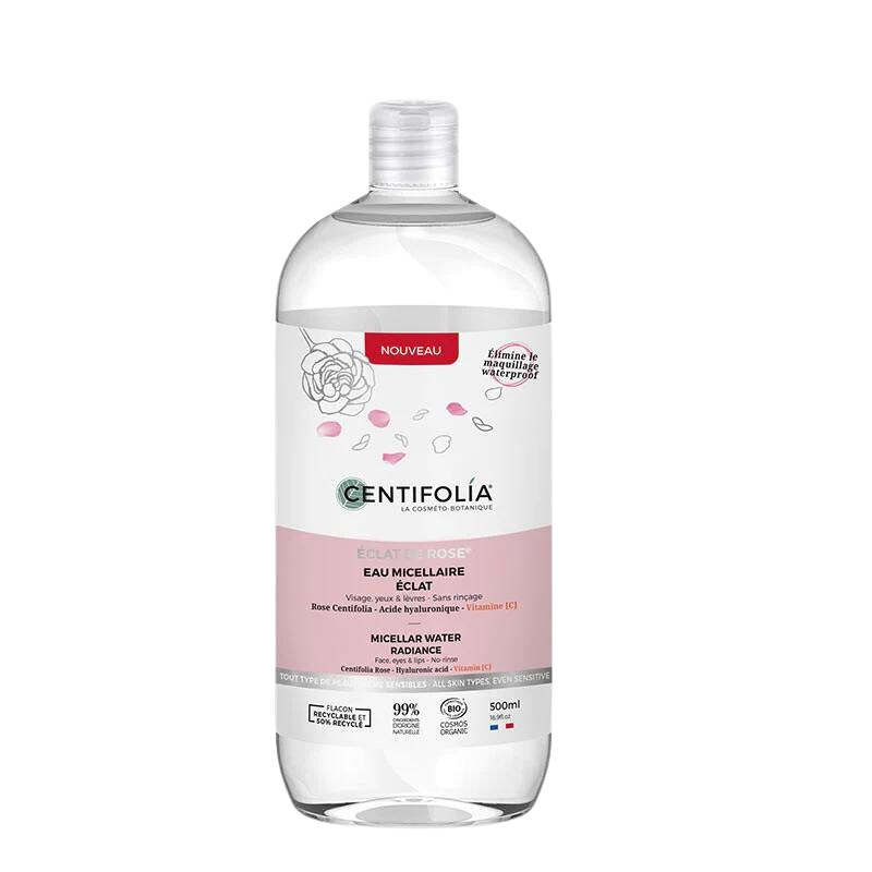Eau micellaire éclat de rose