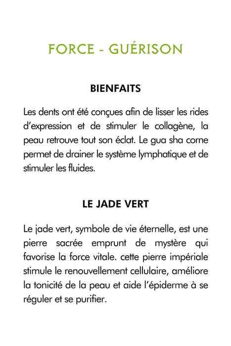 JADE VERT CORNE A DENTS