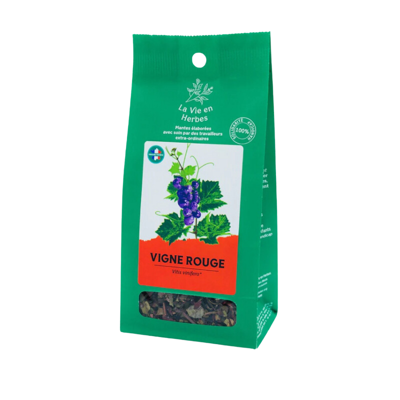 Vigne rouge feuilles BIO - pochette vrac 40 g