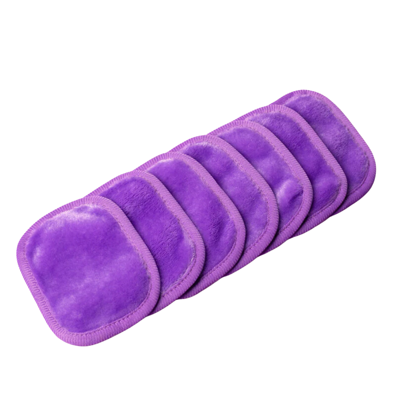 Pads démaquillants réutilisables - Violet Intense