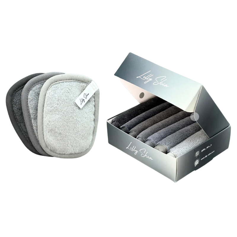 Pads démaquillants réutilisables - Rainbow Gris