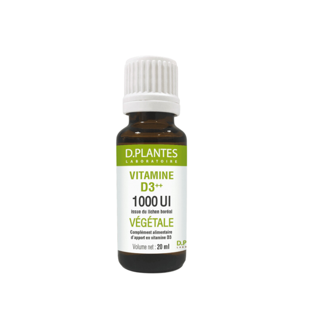 Vitamine D3++ 1000 UI Végétale - 20 ml