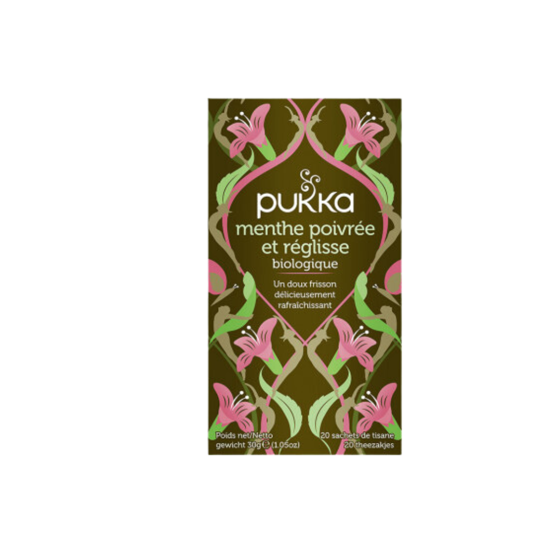 Infusion Menthe poivrée & Réglisse (Peppermint & Licorice) BIO - 20 sachets
