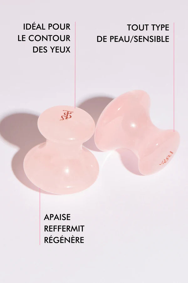 Gua Sha Magic Mushrooms Quartz Rose