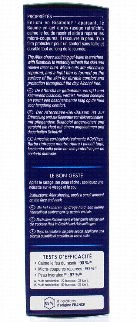 Baume en gel après-rasage BIO