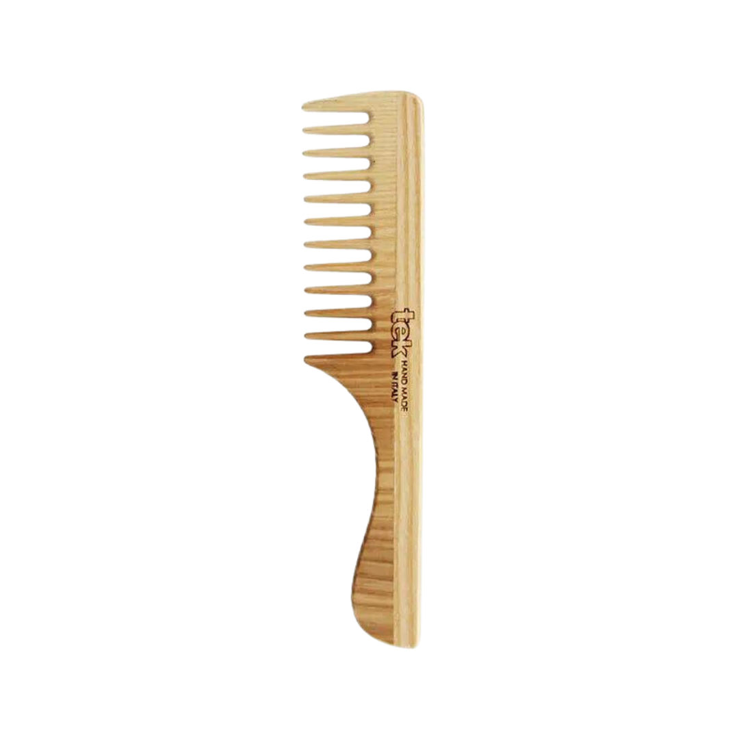 Peigne à manche frêne naturel, dents larges