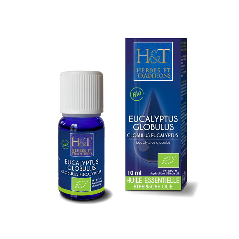 Huile Essentielle Eucalyptus globuleux (Eucalyptus globulus) Bio - Flacon 10 ml