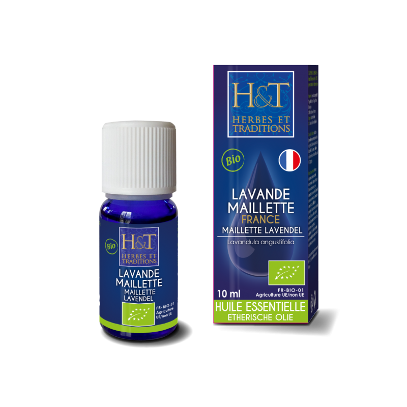Huile Essentielle Lavande maillette (Lavandula angustifolia) BIO - Flacon 10 ml