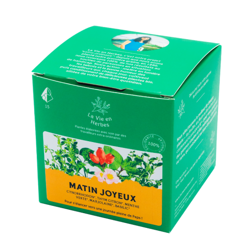 Matin joyeux BIO - 15 pyramides