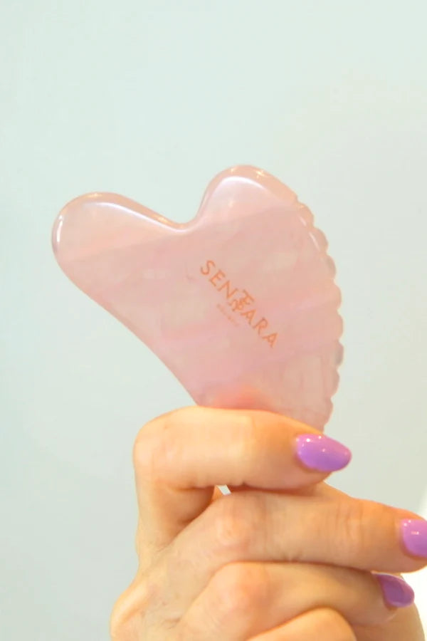 QUARTZ ROSE COEUR A DENTS