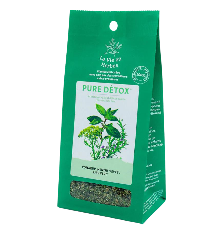Pure Détox (ex: Hépatonic) BIO - pochette vrac 40 g - La vie en herbes