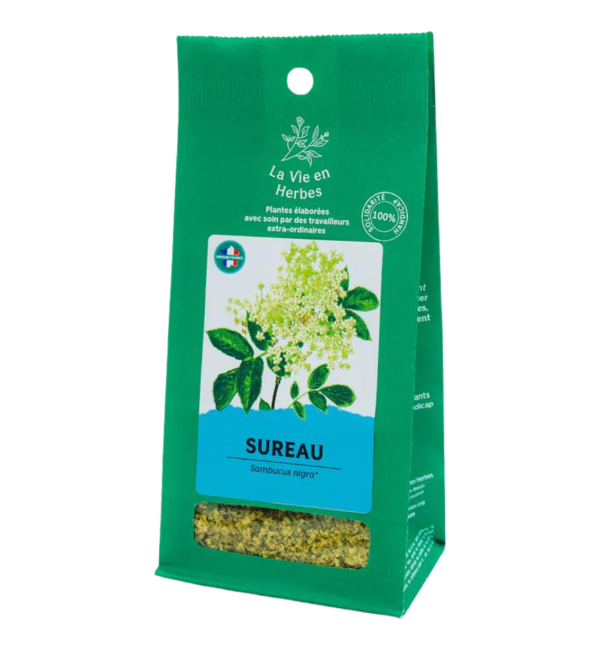 Sureau fleurs BIO - pochette vrac 27 g - La vie en herbes