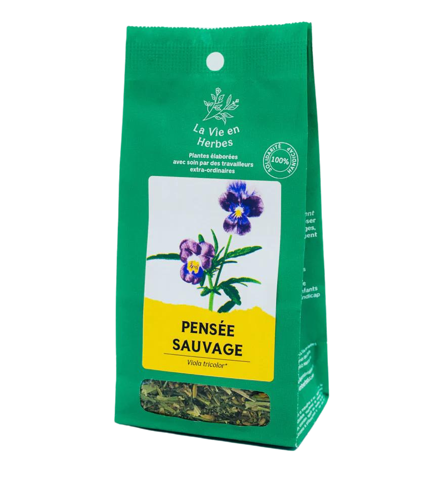 Pensée sauvage fleurs BIO - pochette vrac 34 g - La vie en herbes