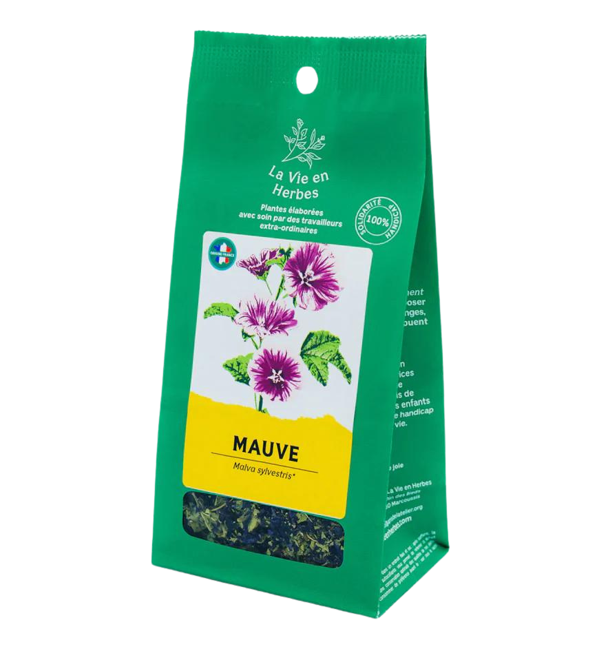 Mauve fleurs BIO - pochette vrac 15 g - La vie en herbes