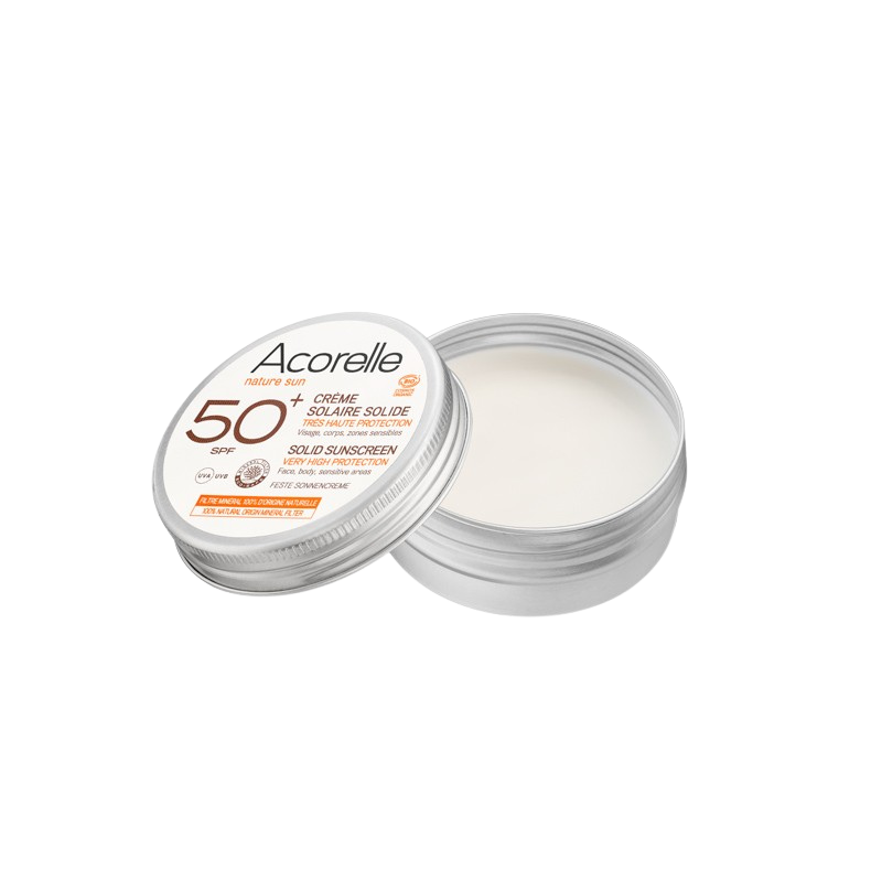 Crème Solaire Solide SPF50+ BIO Certifiée - 30g