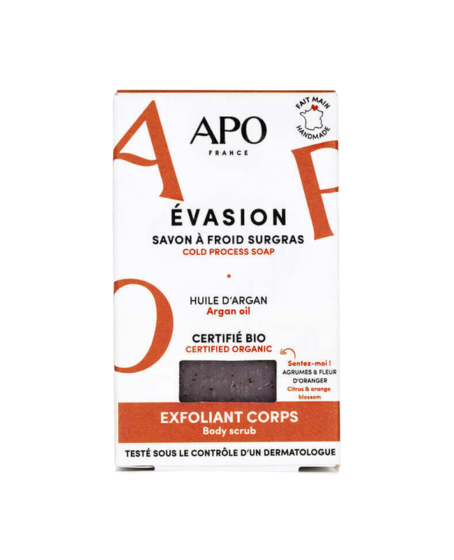 Savon surgras bio - Evasion - Exfoliant - 100g