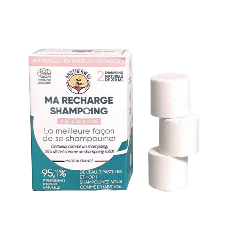 Shampooing Fleur De Lotus Bio - Pack de 6 Pastilles