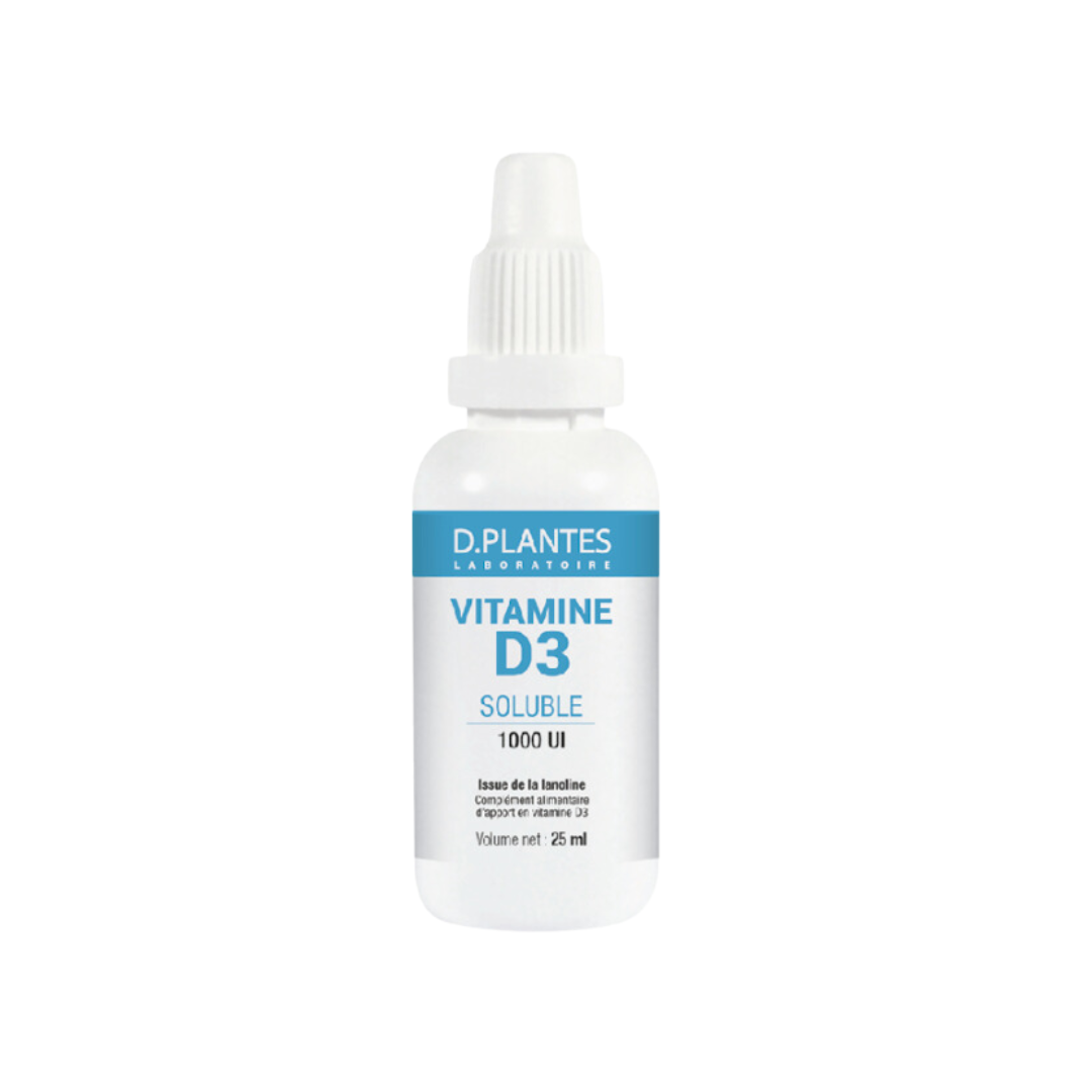 Vitamine D3 1000 UI soluble - Flacon 25 ML