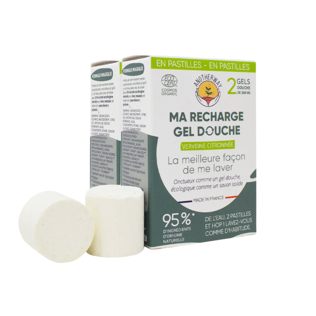Gel Douche Verveine Citronnée BIO - Pack de 4 pastilles