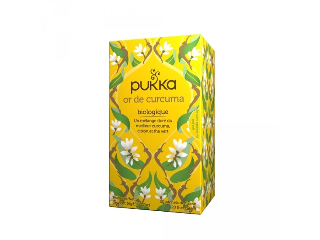 Or de Curcuma (Turmeric Gold) BIO - boîte de 20 sachets - Pukka
