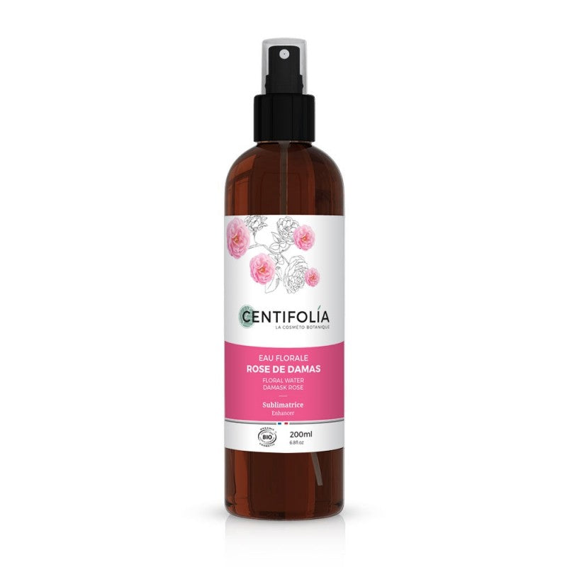 Eau florale biologique de rose de damas - Centifolia