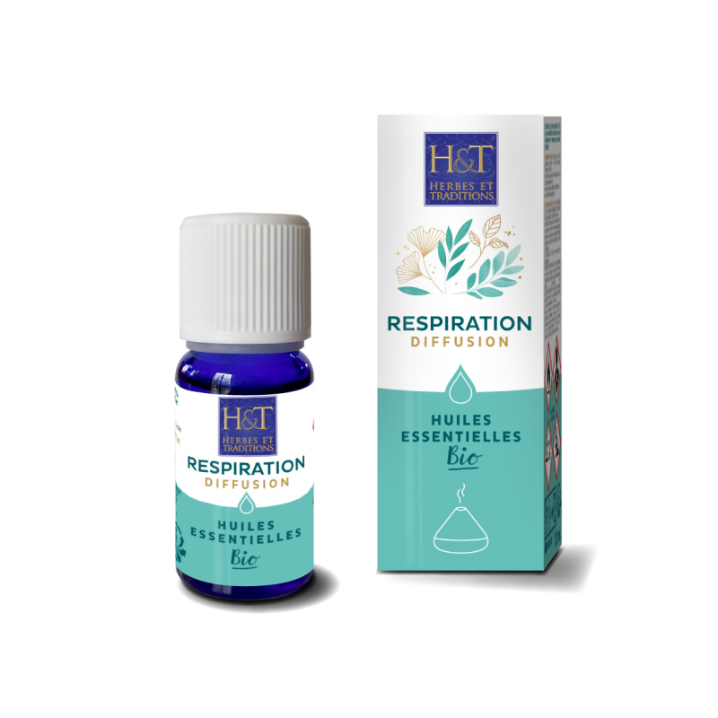 Synergie d'huiles essentielles Respiration BIO - 10 ml - Herbes & traditions