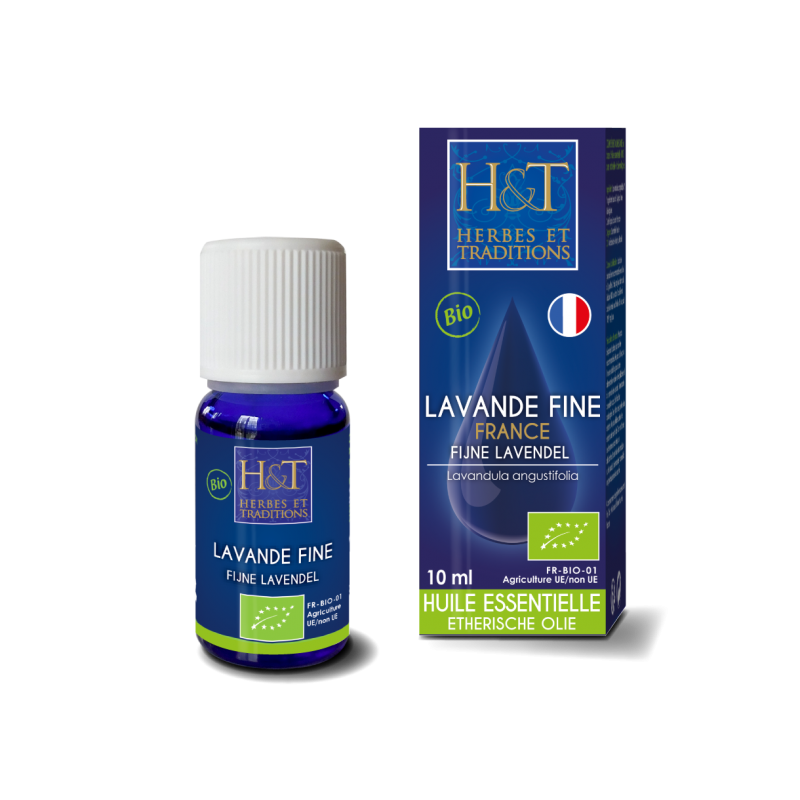 Huile Essentielle Lavande fine (Lavandula angustifolia) Bio - 10 ml - Herbes & traditions